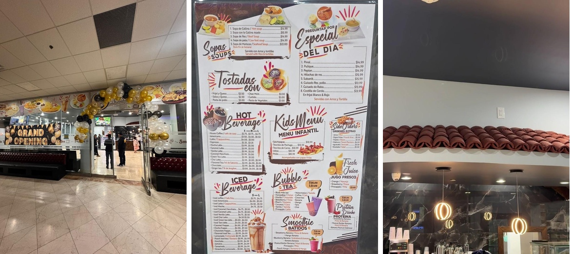 Roxy Restaurant Menu
