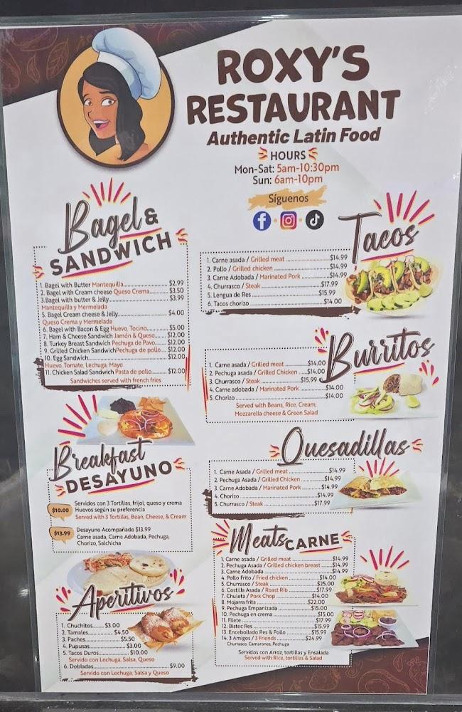 Roxy Restaurant Menu image 2